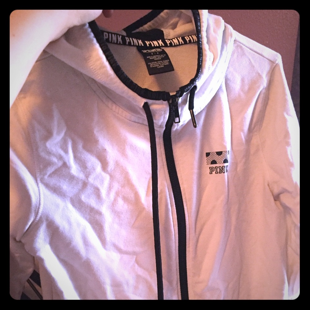 White & black Victoria’s Secret PINK jacket